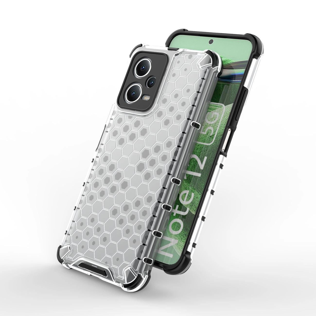 Honeycomb case for Xiaomi Redmi Note 12 5G / Poco X5 5G armored hybrid cover black_8
