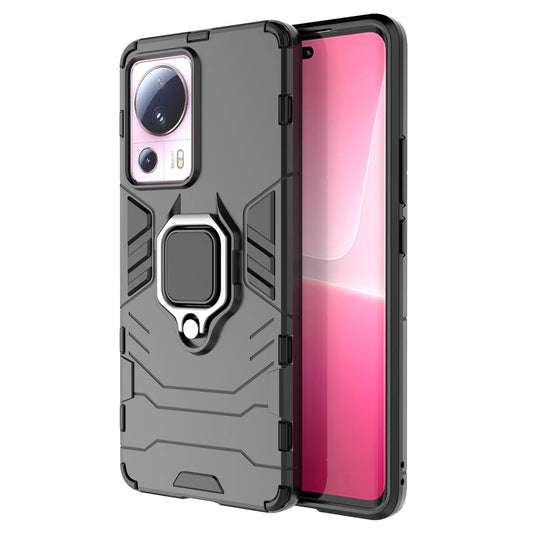 Ring Armor case for Xiaomi 13 Lite armored cover magnetic holder ring black_0
