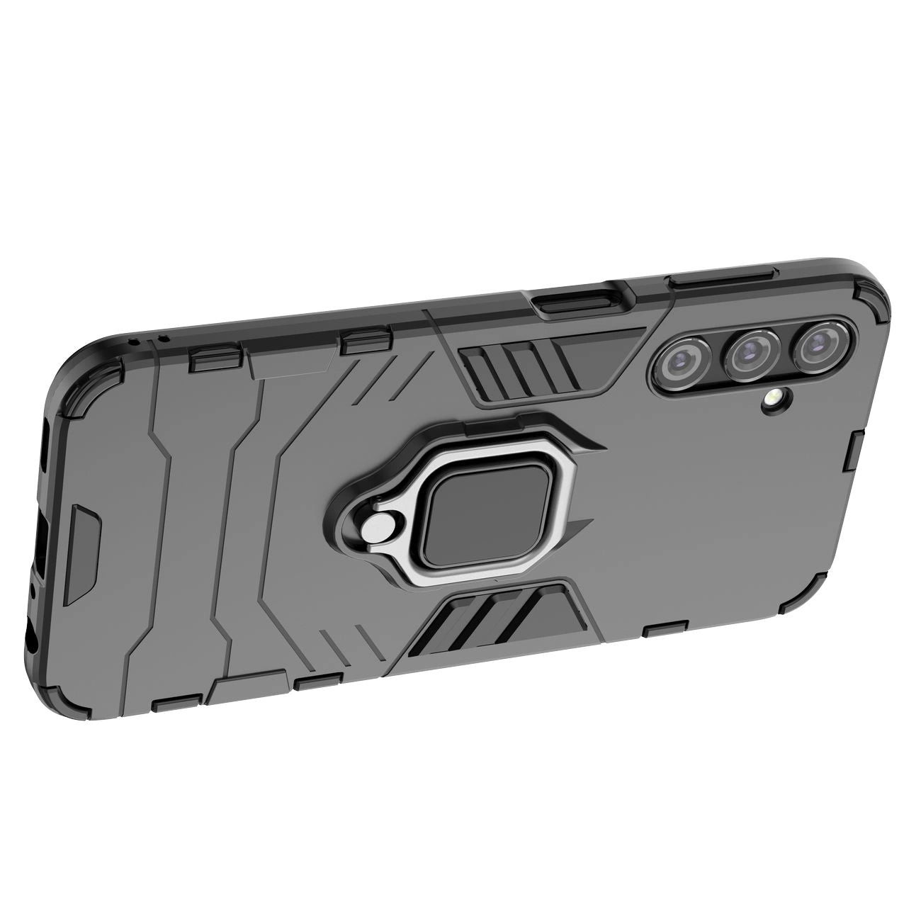 Ring Armor case for Samsung Galaxy A24 4G armored cover magnetic holder ring black_10