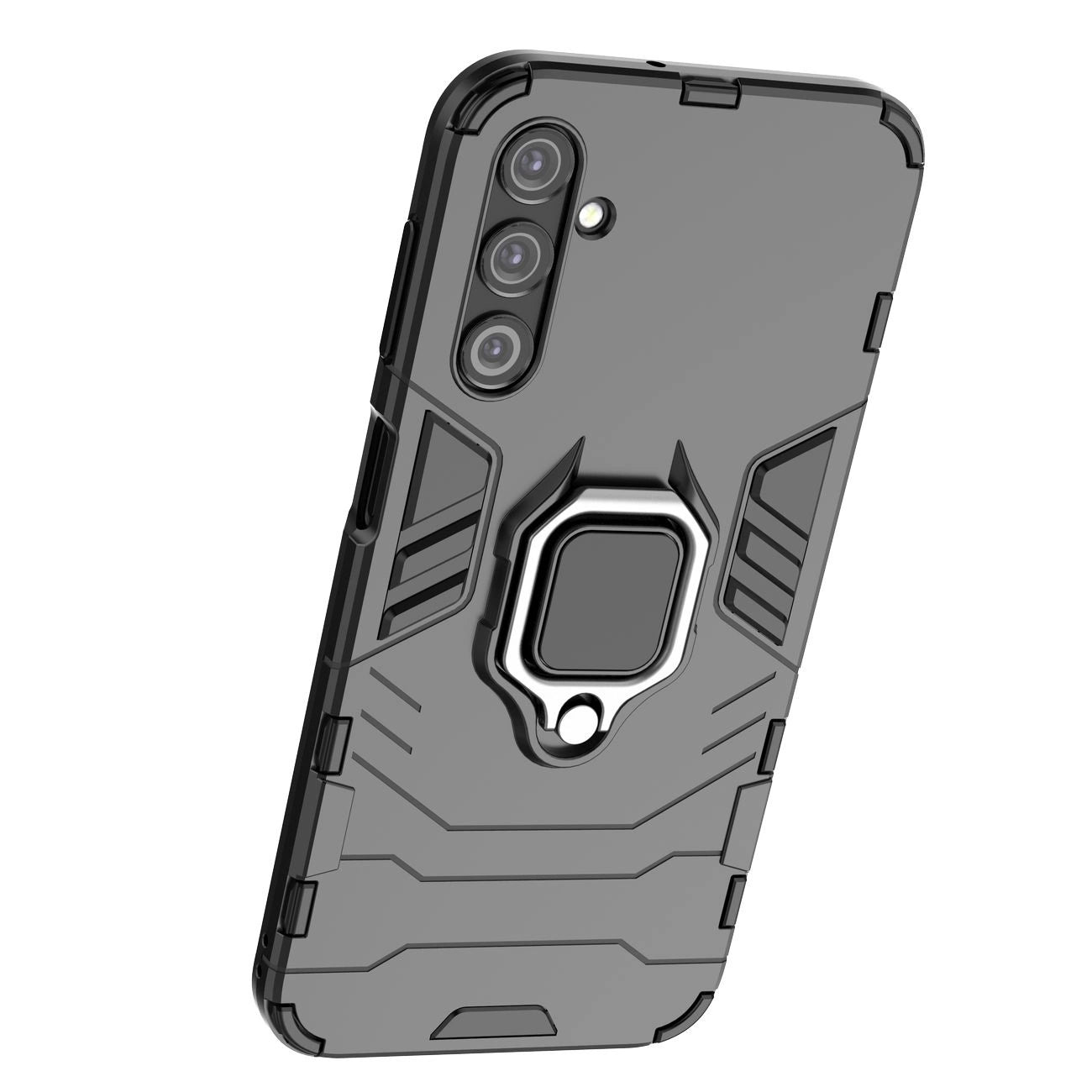 Ring Armor case for Samsung Galaxy A24 4G armored cover magnetic holder ring black_12