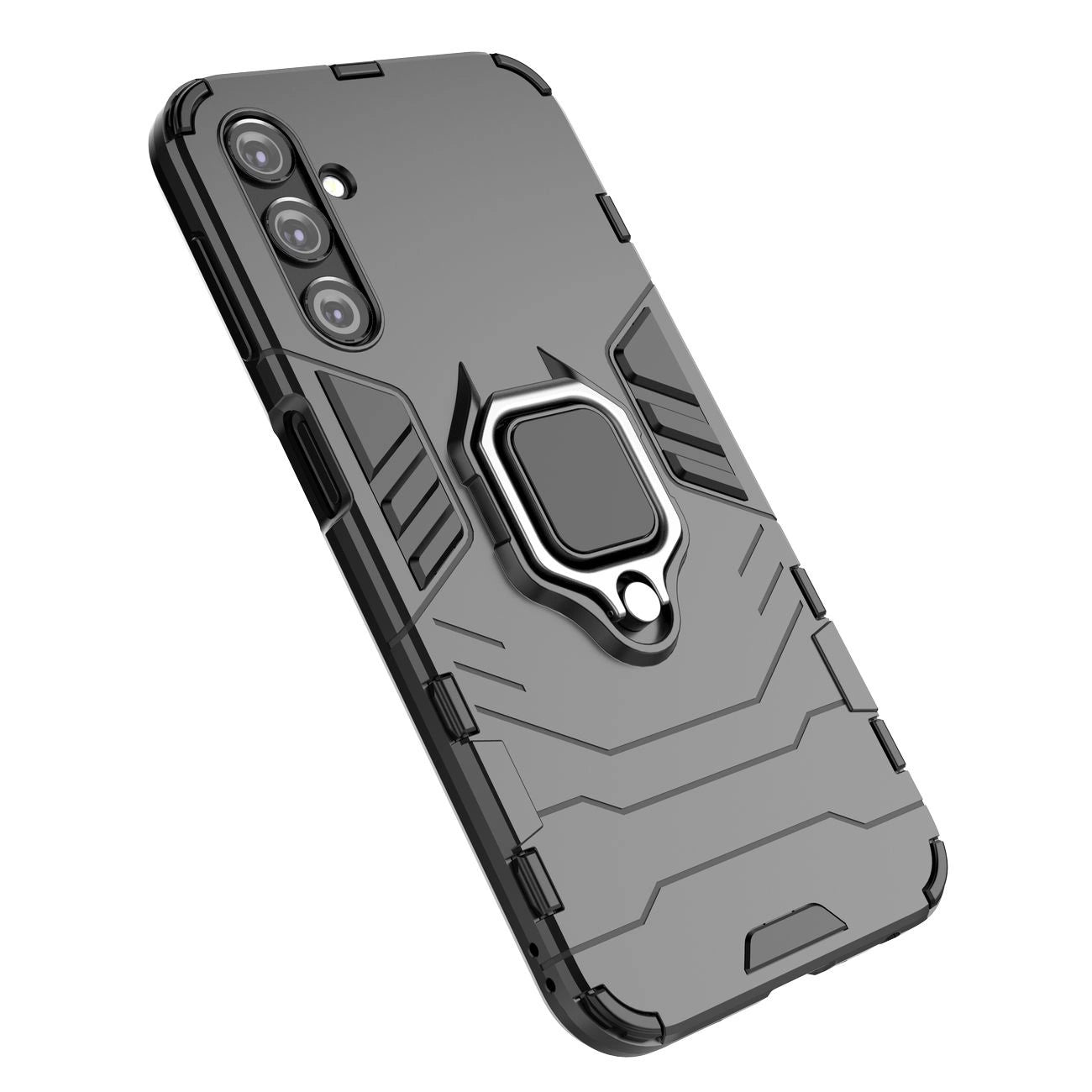 Ring Armor case for Samsung Galaxy A24 4G armored cover magnetic holder ring black_14