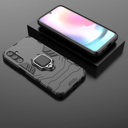Ring Armor case for Samsung Galaxy A24 4G armored cover magnetic holder ring black_4