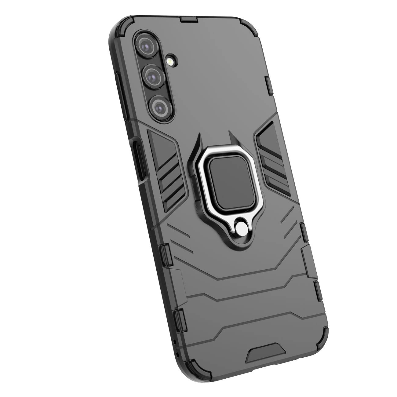Ring Armor case for Samsung Galaxy A24 4G armored cover magnetic holder ring black_6