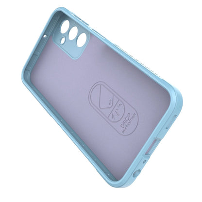 Magic Shield Case for Samsung Galaxy A24 4G flexible armored cover light blue_4