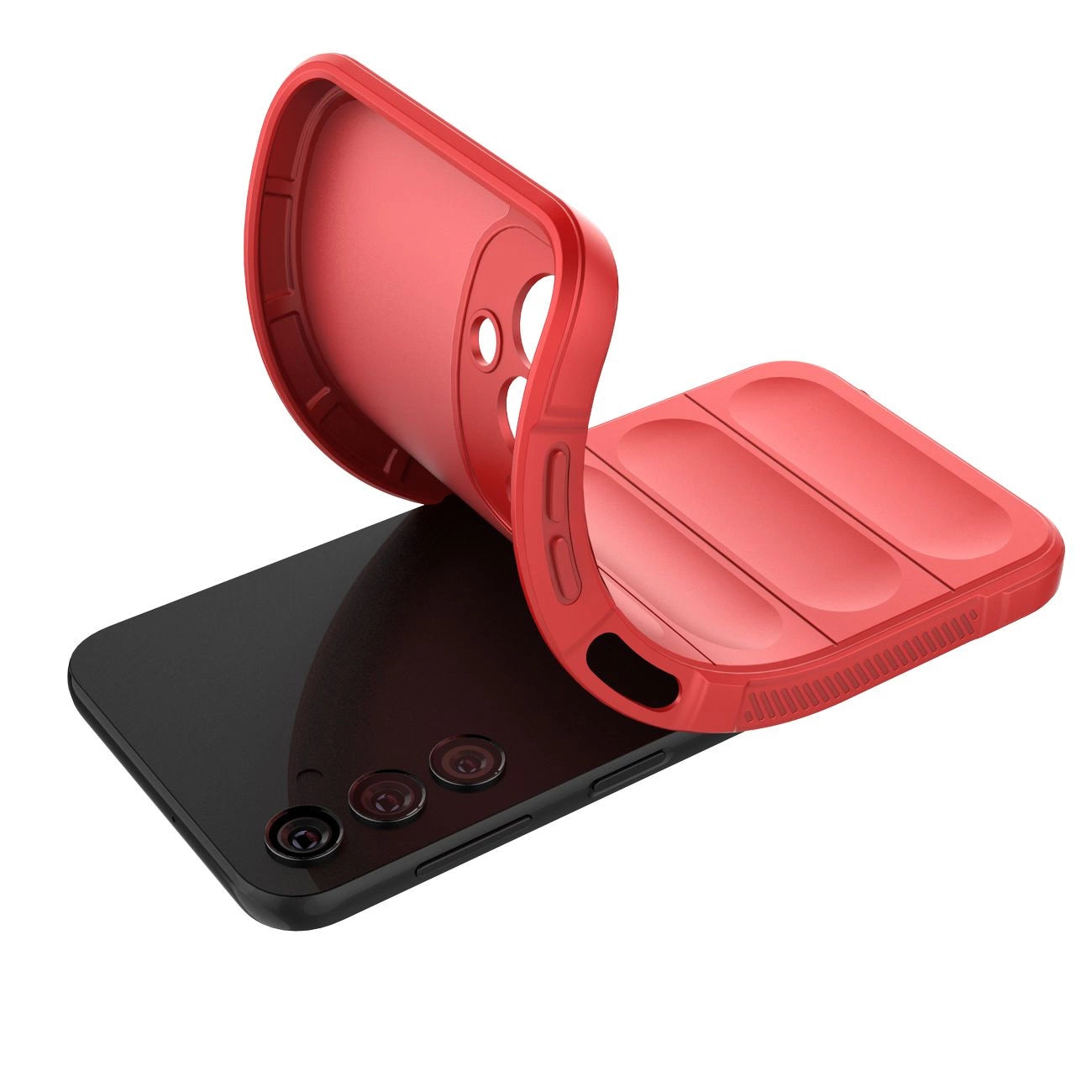 Magic Shield Case for Samsung Galaxy A24 4G flexible armored cover red_3