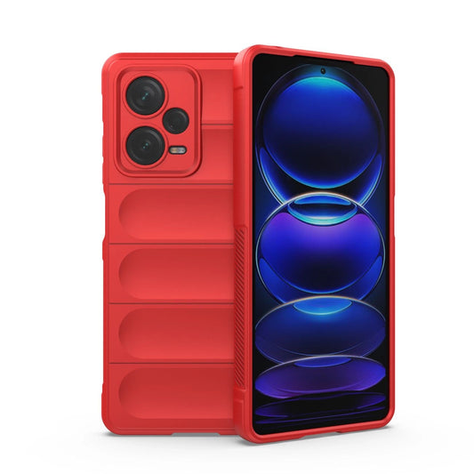 Magic Shield Case for Xiaomi Redmi Note 12 Pro+ flexible armored cover red_0