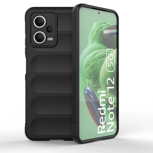 Magic Shield Case for Xiaomi Redmi Note 12 5G / Poco X5 5G Flexible Armor Cover Black_0