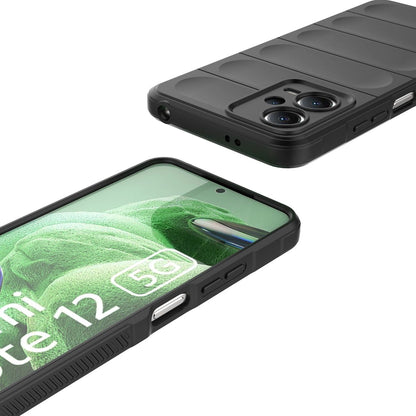 Magic Shield Case for Xiaomi Redmi Note 12 5G / Poco X5 5G Flexible Armor Cover Black_10