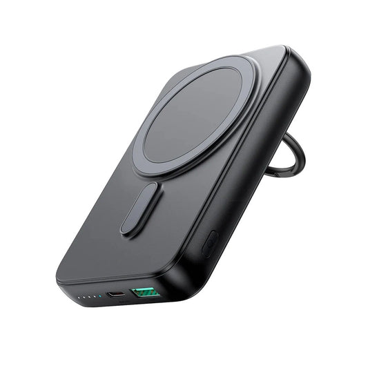 Wireless powerbank 10000mAh Joyroom JR-W050 20W MagSafe with ring and stand - black_0