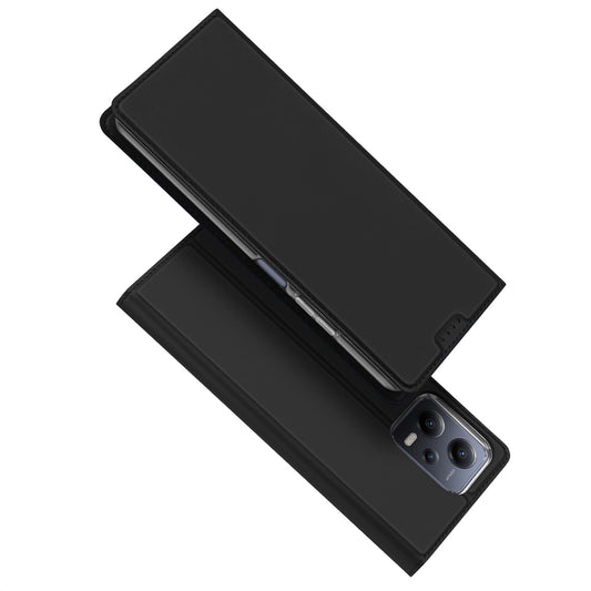 Dux Ducis Skin Pro case for Xiaomi Redmi Note 12 Pro+ flip cover card wallet stand black_0