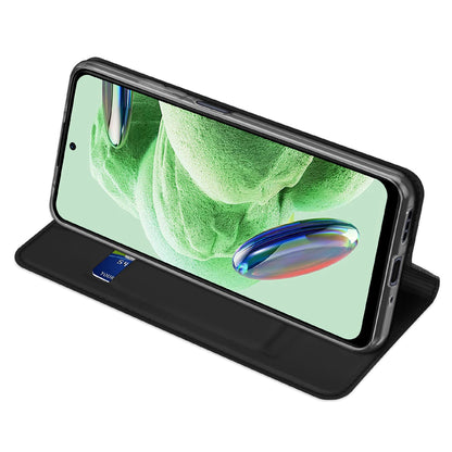 Dux Ducis Skin Pro case for Xiaomi Redmi Note 12 Pro+ flip cover card wallet stand black_5