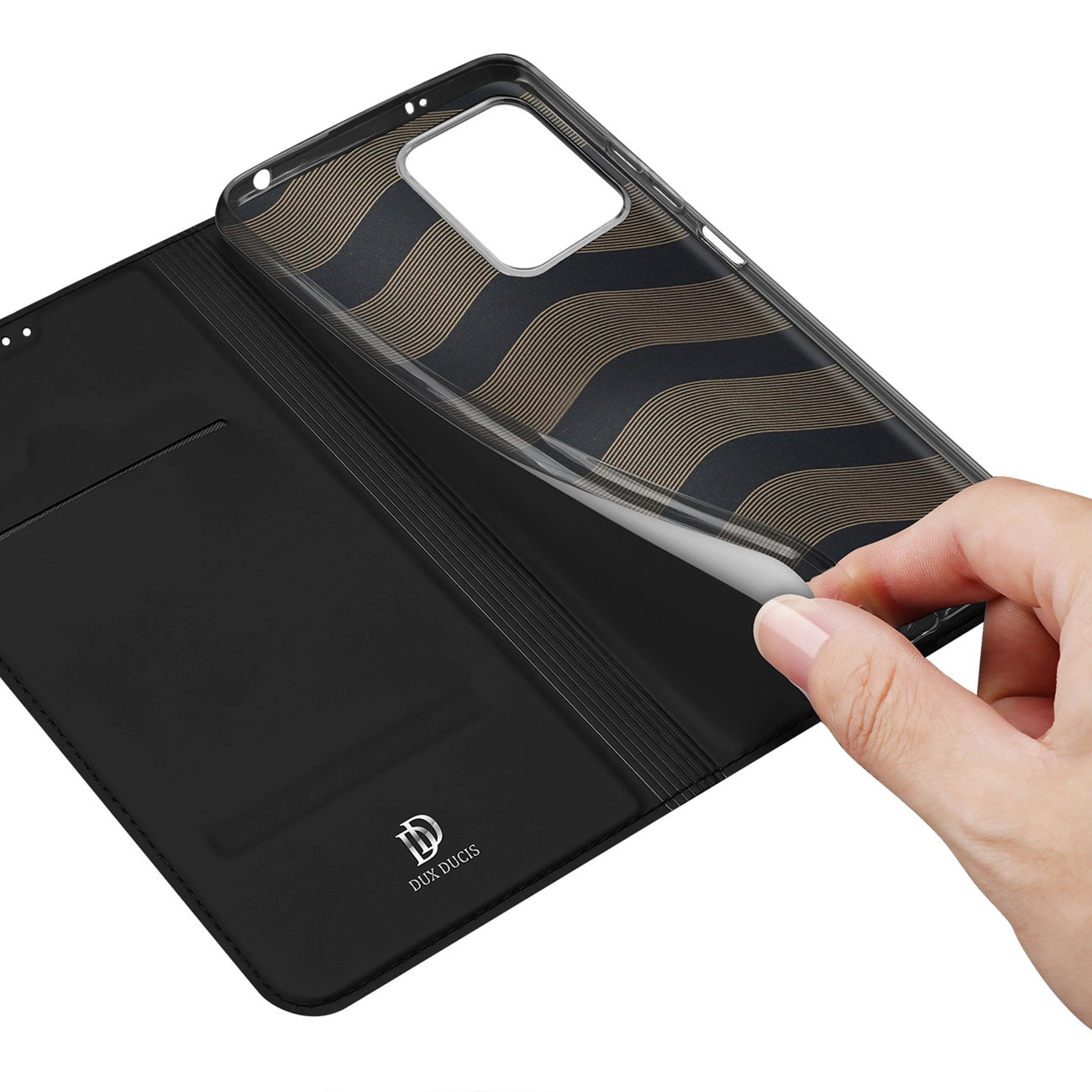 Dux Ducis Skin Pro case for Xiaomi Redmi Note 12 Pro+ flip cover card wallet stand black_7
