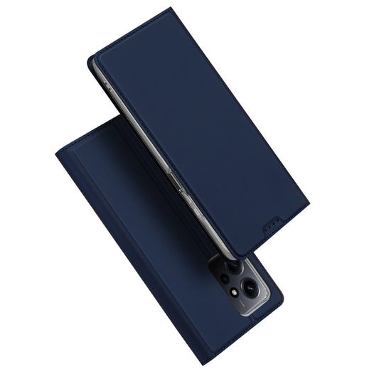 Dux Ducis Skin Pro Case for Xiaomi Redmi Note 12 Flip Card Wallet Stand Blue_0