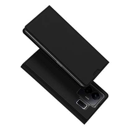 Dux Ducis Skin Pro Case For Realme GT Neo 5 / Realme GT3 Flip Cover Card Wallet Stand Black_0