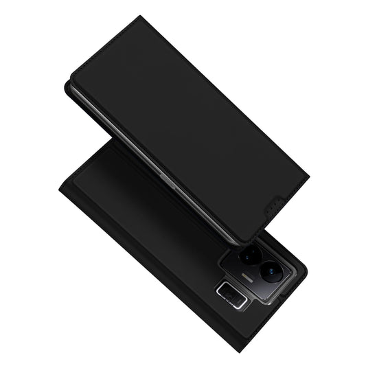 Dux Ducis Skin Pro Case For Realme GT Neo 5 / Realme GT3 Flip Cover Card Wallet Stand Black_0