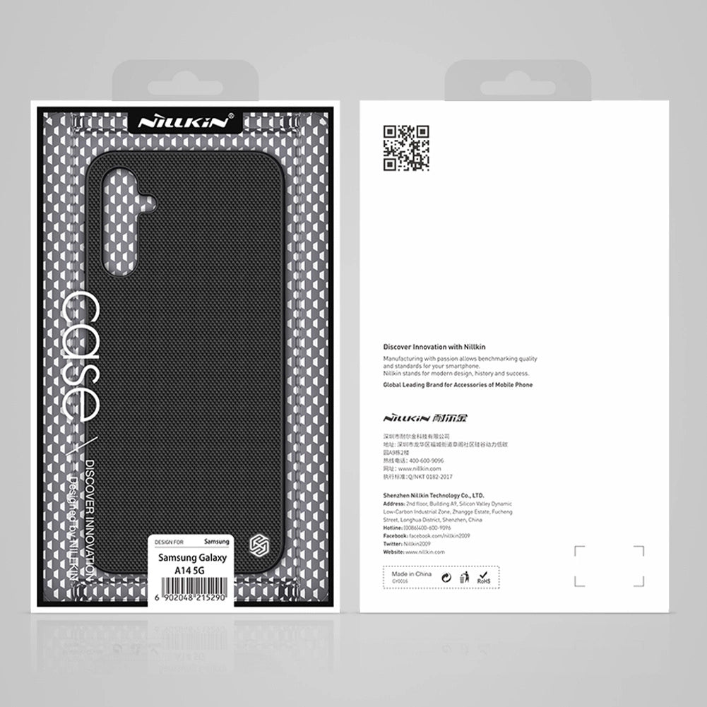 Nillkin Textured Case Case for Samsung Galaxy A14 5G / Galaxy A14 Reinforced Nylon Cover Black_4