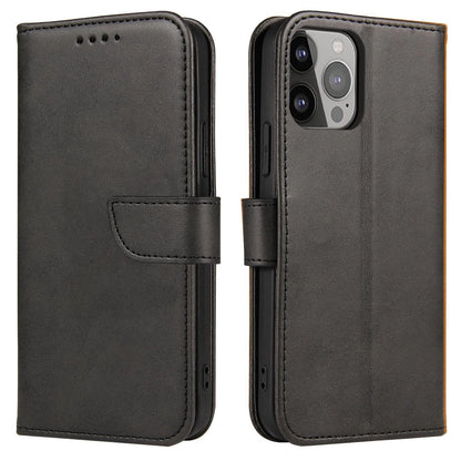 Magnet Case case for Vivo Y16 / Vivo Y02s flip cover wallet stand black_0