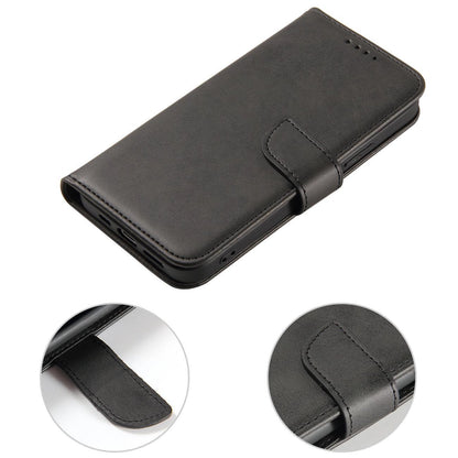 Magnet Case case for Vivo Y16 / Vivo Y02s flip cover wallet stand black_1