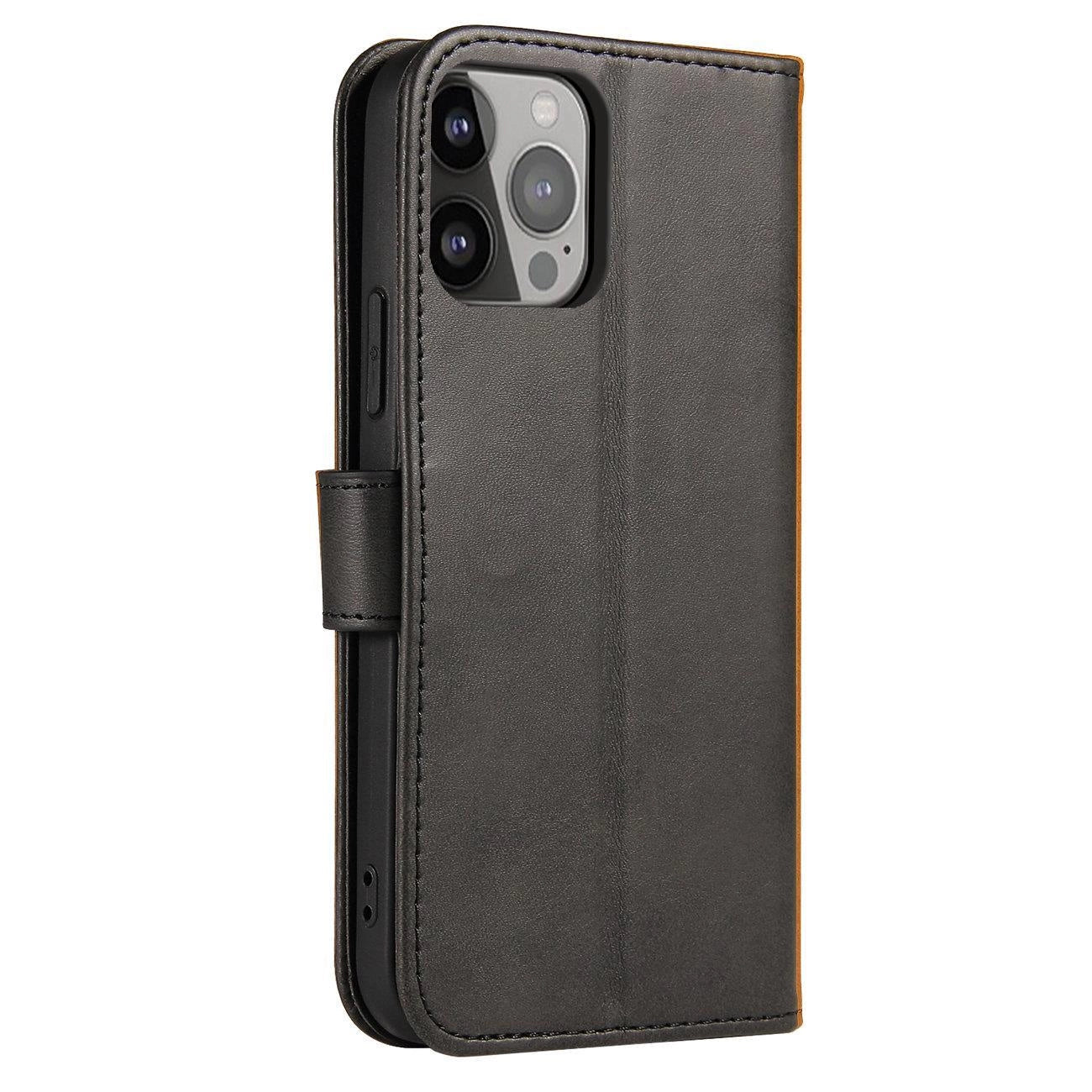 Magnet Case case for Vivo Y16 / Vivo Y02s flip cover wallet stand black_3