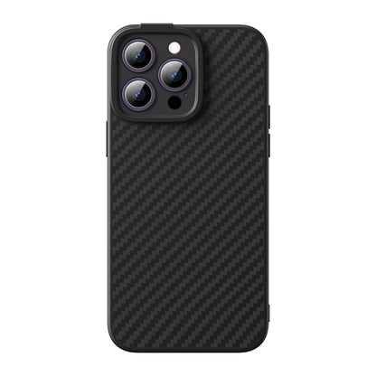 Armored case for iPhone 14 Pro compatible with MagSafe Baseus Synthetic Fiber tempered glass - black_0
