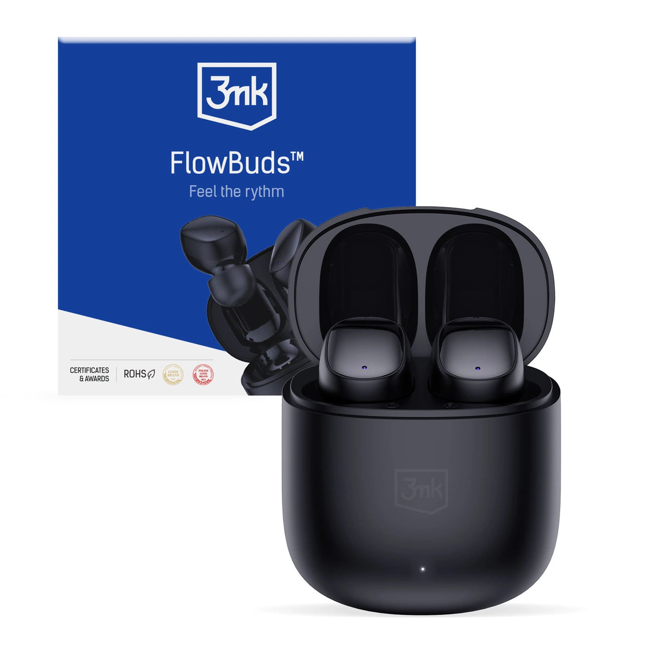 3mk FlowBuds wireless in-ear Bluetooth headphones - black_0