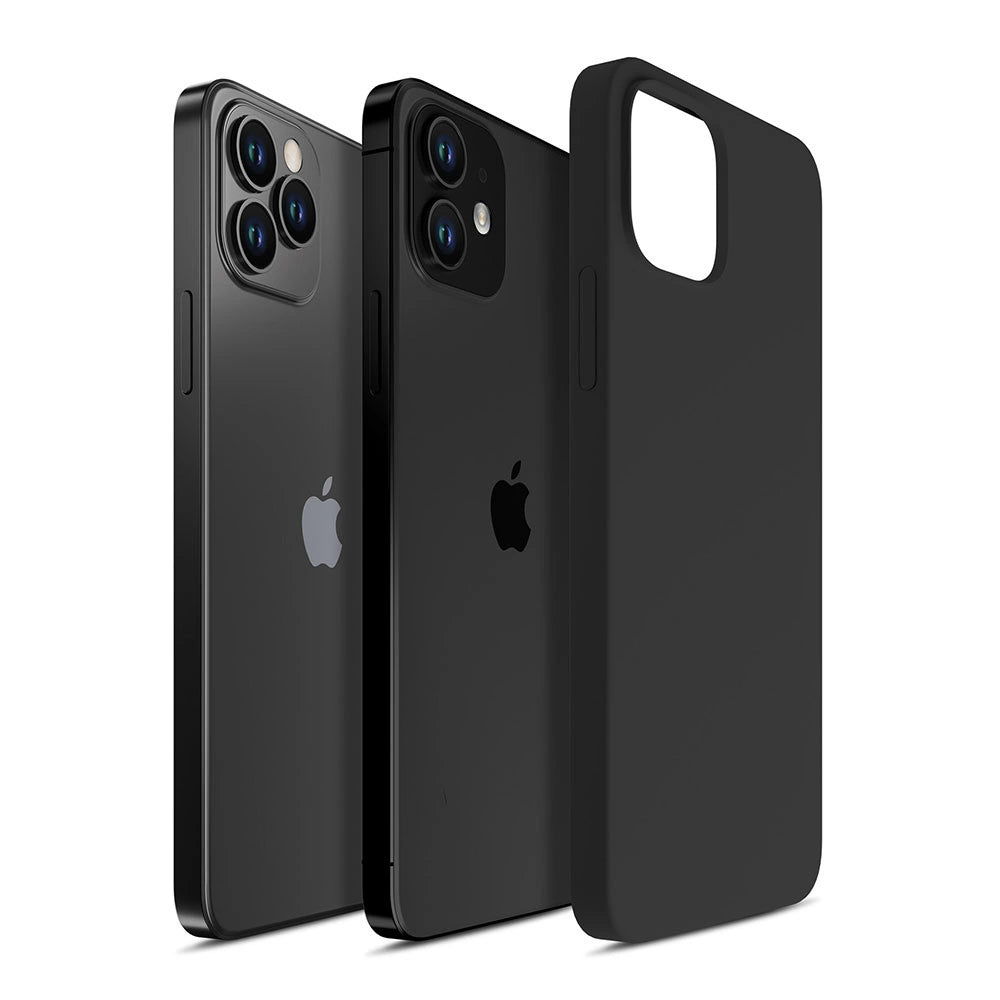 3mk Silicone Case for iPhone 12 / iPhone 12 Pro - black_6