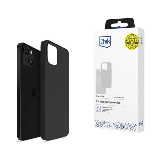 iPhone 13 case from the 3mk Silicone Case series - black_0