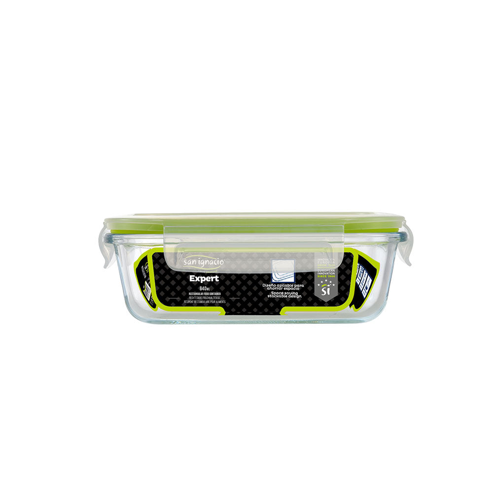 HermÃ©tico retangular 640ml borosilicato expert sg4701 san ignacio_0