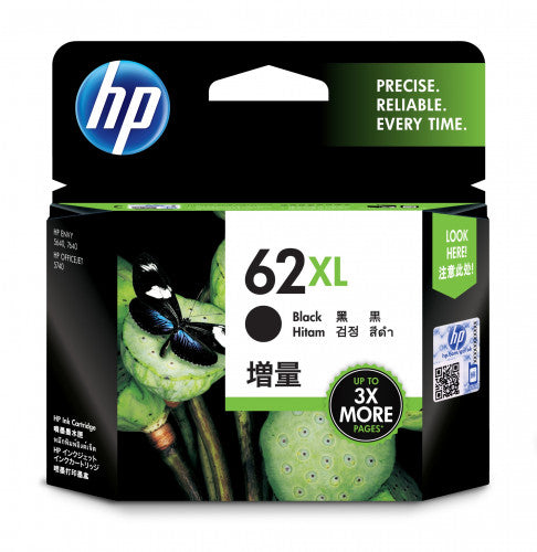HP 62XL High Yield Black Original Ink Cartridge cartucho de tinta 1 pieza(s) Alto rendimiento (XL)_0