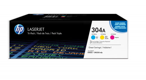 HP Toner Multi Pack CF 372 AM C/M/Y No. 304 A_0