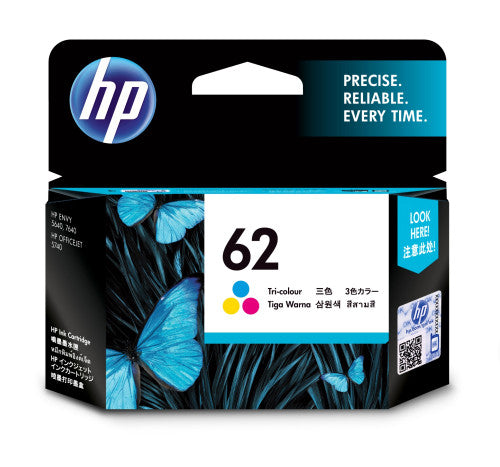 Tinte 3-farbig HP / Nº 62 / Cores Variadas_0