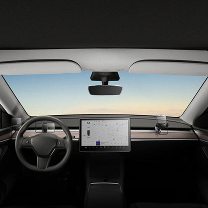 Electric car holder with solar panel for Tesla Model 3 / Y Baseus T-Space - black_18