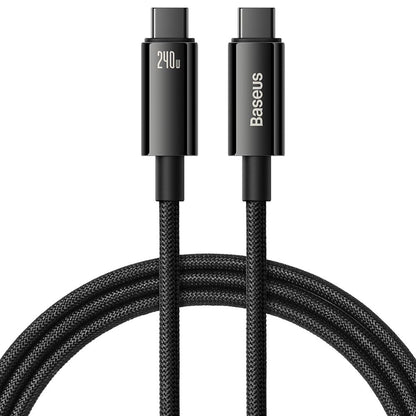 USB-C to USB-C cable Baseus Tungsten Gold 240W 3m (black)_0