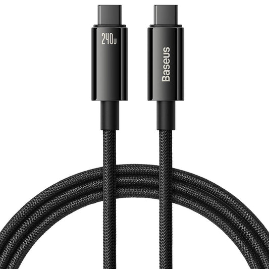 USB-C to USB-C cable Baseus Tungsten Gold 240W 3m (black)_0