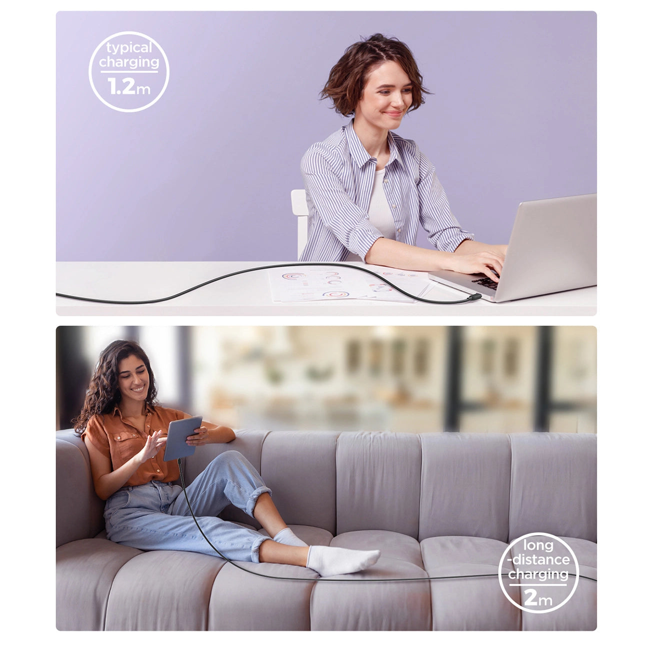 Joyroom Multi-Color Series A14 USB-C/ Lightning Cable 20W 1.2 m - Black_6