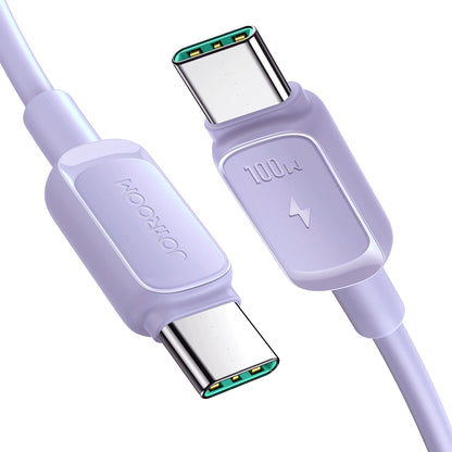 Joyroom Multi-Color Series A14 USB-C / USB-C 100W Cable 1.2m - Purple_0