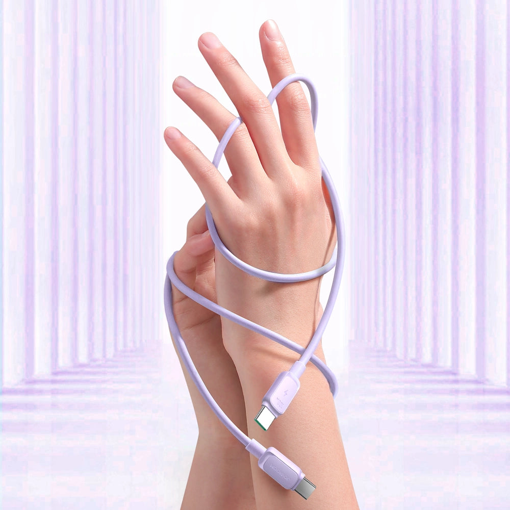 Joyroom Multi-Color Series A14 USB-C / USB-C 100W Cable 1.2m - Purple_11