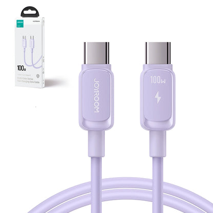 Joyroom Multi-Color Series A14 USB-C / USB-C 100W Cable 1.2m - Purple_1