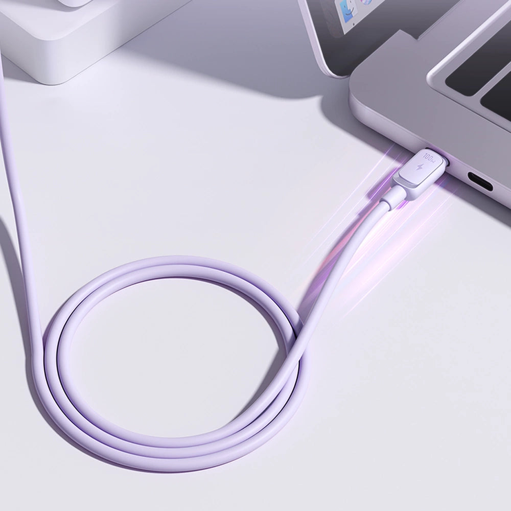 Joyroom Multi-Color Series A14 USB-C / USB-C 100W Cable 1.2m - Purple_3