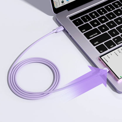 Joyroom Multi-Color Series A14 USB-C / USB-C 100W Cable 1.2m - Purple_7