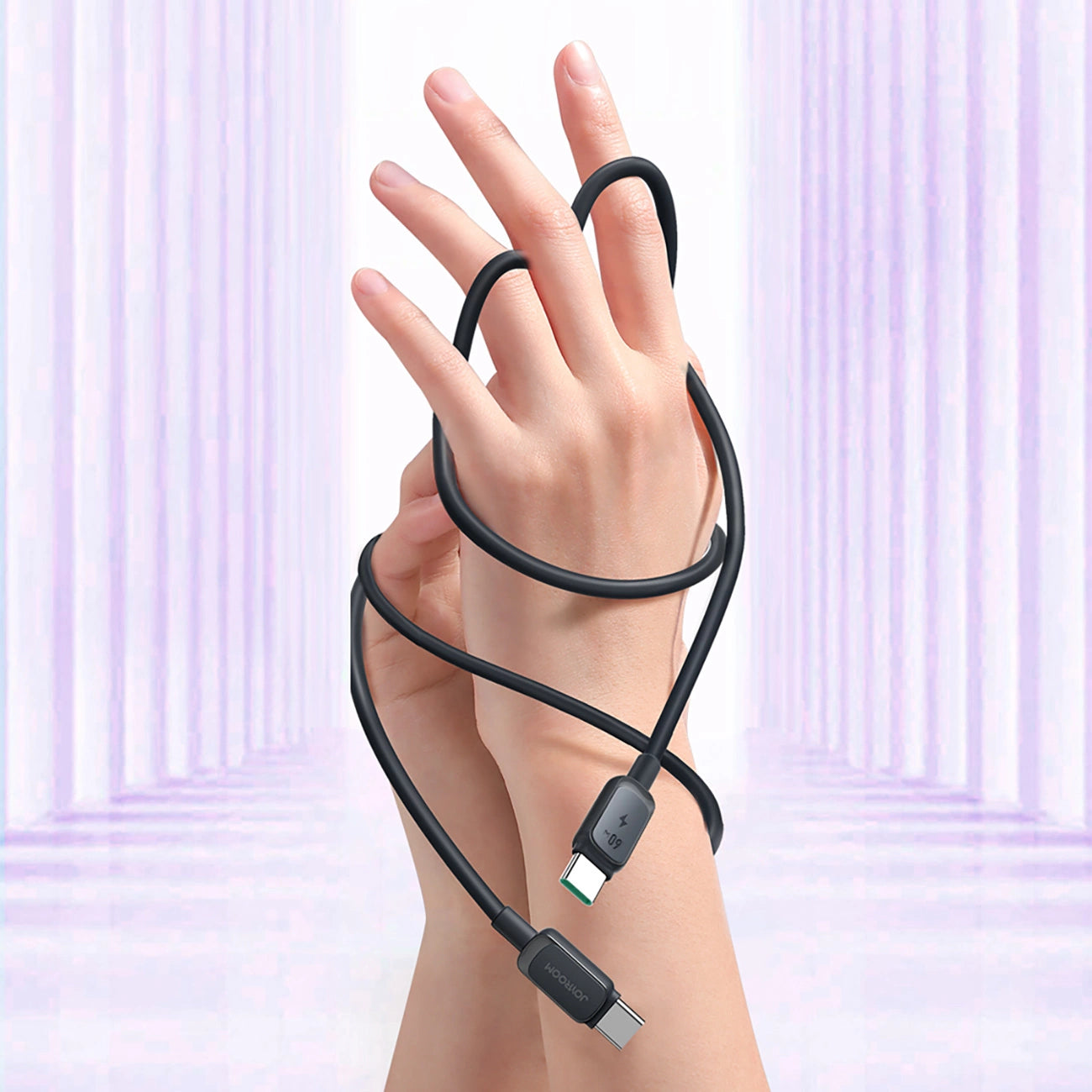 Joyroom Multi-Color Series A14 USB-C / USB-C 60W Cable 1.2m - Black_8