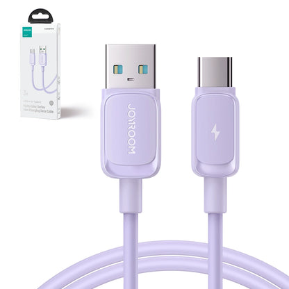 Joyroom Multi-Color Series A14 USB-A / USB-C 3A Cable 1.2m - Purple_2
