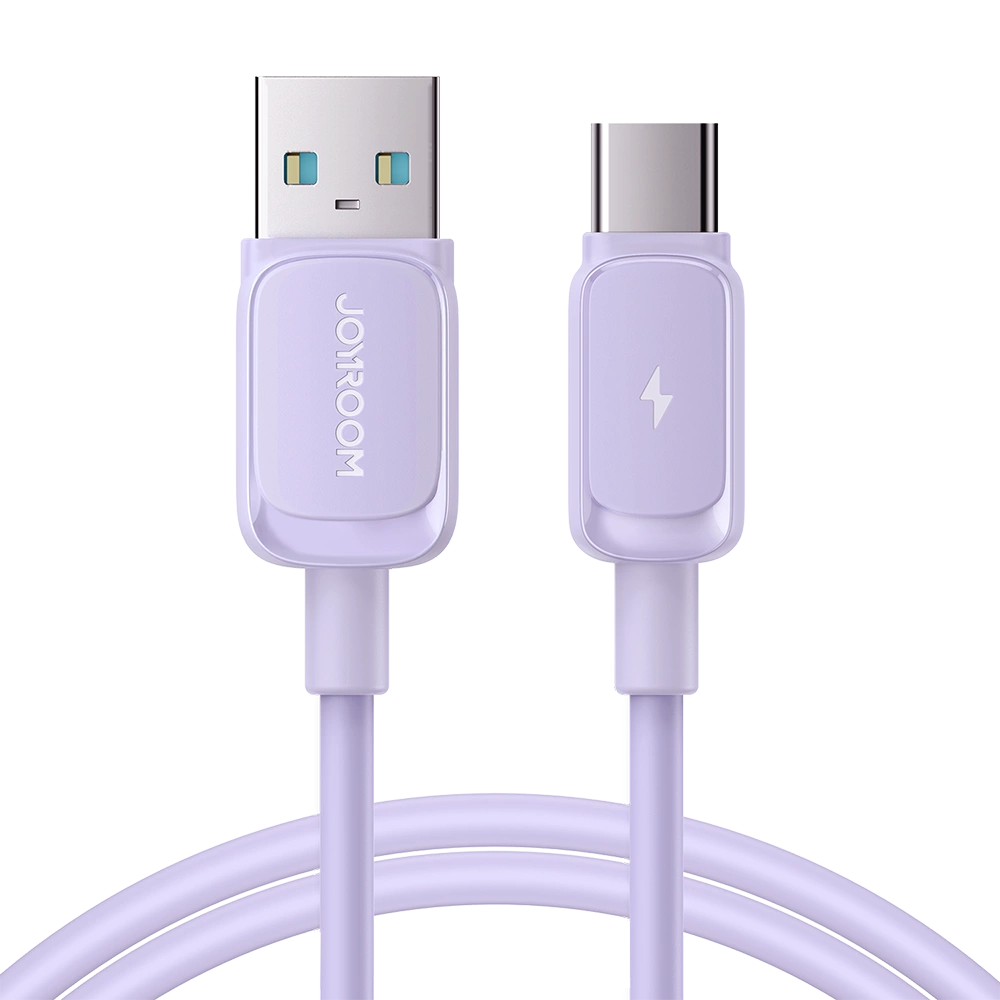 Joyroom Multi-Color Series A14 USB-A / USB-C 3A Cable 1.2m - Purple_3