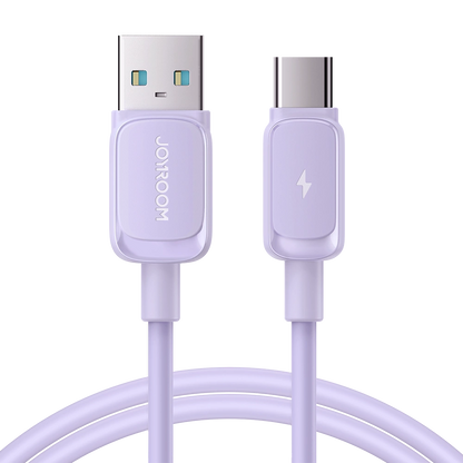 Joyroom Multi-Color Series A14 USB-A / USB-C 3A Cable 1.2m - Purple_3