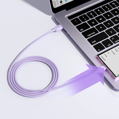 Joyroom Multi-Color Series A14 USB-A / USB-C 3A Cable 1.2m - Purple_7