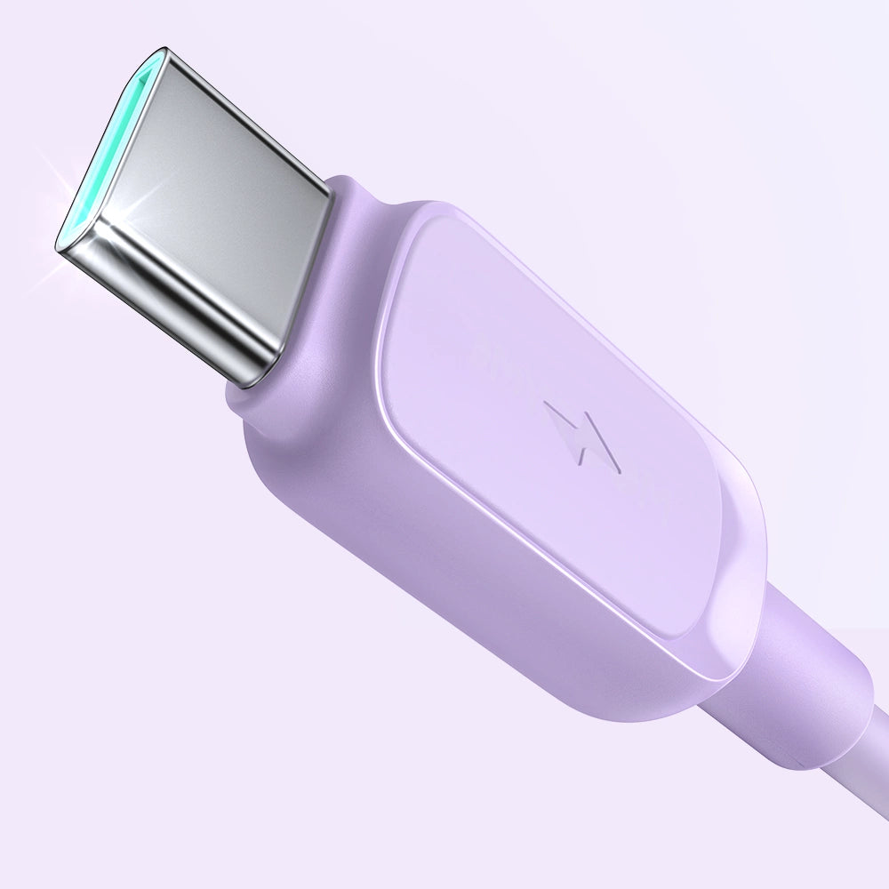 Joyroom Multi-Color Series A14 USB-A / USB-C 3A Cable 1.2m - Purple_9