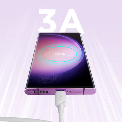 Joyroom Multi-Color Series A14 USB-A / USB-C 3A Cable 1.2m - White_4