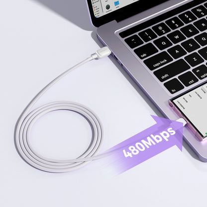 Joyroom Multi-Color Series A14 USB-A / USB-C 3A Cable 1.2m - White_7