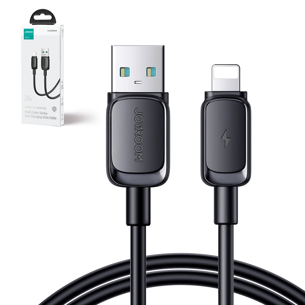 Joyroom Multi-Color Series A14 Lightning / USB-A 2.4A Cable 2 m - Black_2