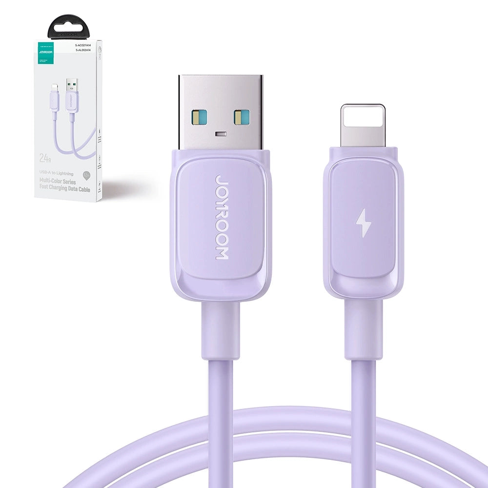 Joyroom Multi-Color Series A14 Lightning / USB-A 2.4A 1.2 m cable - purple_2